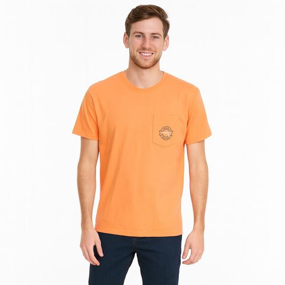 Salt Life Men's T-Shirt - "Reel Escape" Fishing Graphic, Peach, Size Small (NWT) - Picture 1 of 6
